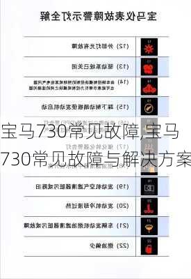 宝马730常见故障,宝马730常见故障与解决方案