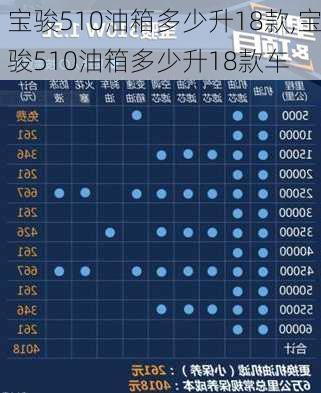 宝骏510油箱多少升18款,宝骏510油箱多少升18款车