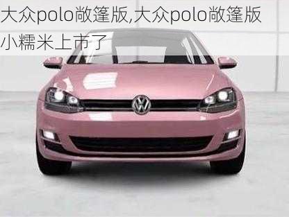 大众polo敞篷版,大众polo敞篷版小糯米上市了