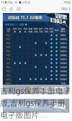 吉利gs保养手册电子版,吉利gs保养手册电子版图片