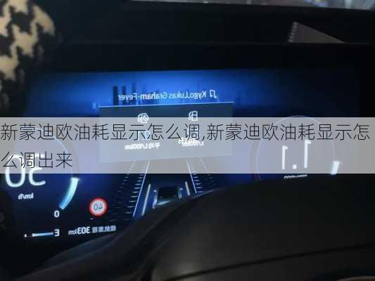 新蒙迪欧油耗显示怎么调,新蒙迪欧油耗显示怎么调出来