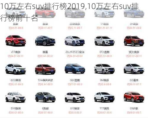 10万左右suv排行榜2019,10万左右suv排行榜前十名