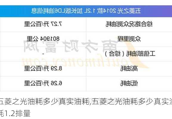 五菱之光油耗多少真实油耗,五菱之光油耗多少真实油耗1.2排量