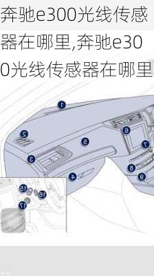 奔驰e300光线传感器在哪里,奔驰e300光线传感器在哪里装