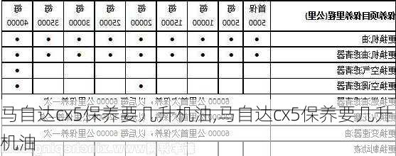 马自达cx5保养要几升机油,马自达cx5保养要几升机油