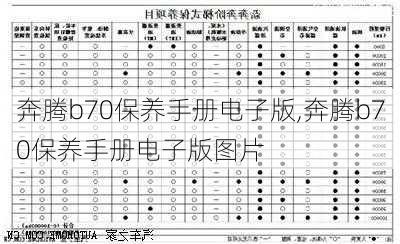 奔腾b70保养手册电子版,奔腾b70保养手册电子版图片