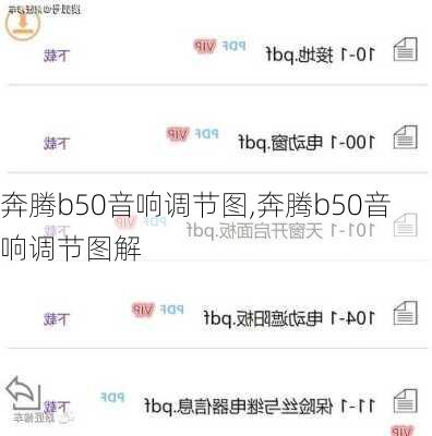 奔腾b50音响调节图,奔腾b50音响调节图解