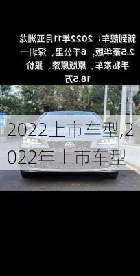 2022上市车型,2022年上市车型