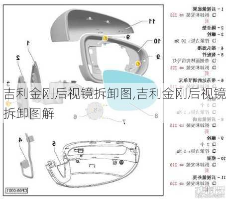 吉利金刚后视镜拆卸图,吉利金刚后视镜拆卸图解