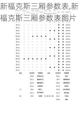 新福克斯三厢参数表,新福克斯三厢参数表图片