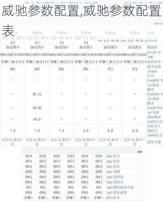 威驰参数配置,威驰参数配置表