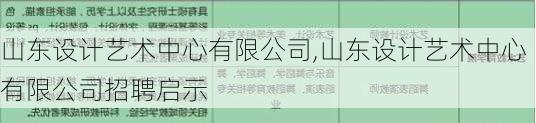 山东设计艺术中心有限公司,山东设计艺术中心有限公司招聘启示