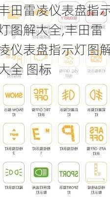 丰田雷凌仪表盘指示灯图解大全,丰田雷凌仪表盘指示灯图解大全 图标