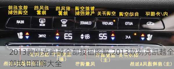 2013款别克凯越全部按钮图解,2013款别克凯越全部按钮图解大全