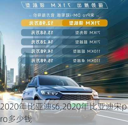 2020年比亚迪s6,2020年比亚迪宋pro多少钱