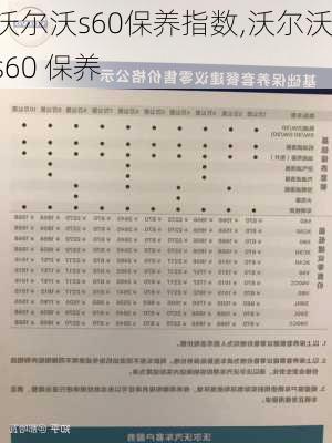 沃尔沃s60保养指数,沃尔沃s60 保养