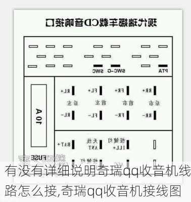 有没有详细说明奇瑞qq收音机线路怎么接,奇瑞qq收音机接线图