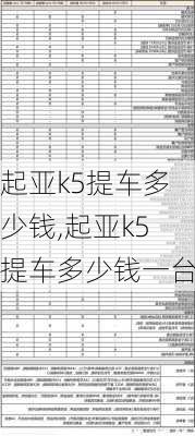 起亚k5提车多少钱,起亚k5提车多少钱一台