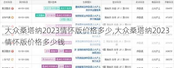 大众桑塔纳2023情怀版价格多少,大众桑塔纳2023情怀版价格多少钱