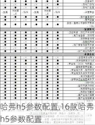 哈弗h5参数配置,16款哈弗h5参数配置