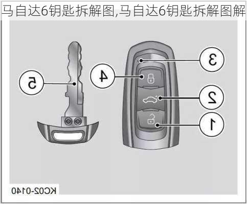 马自达6钥匙拆解图,马自达6钥匙拆解图解