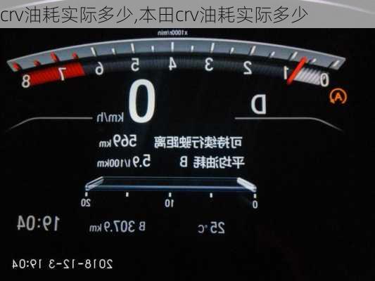 crv油耗实际多少,本田crv油耗实际多少