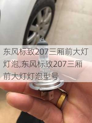 东风标致207三厢前大灯灯泡,东风标致207三厢前大灯灯泡型号