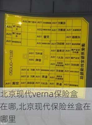 北京现代verna保险盒在哪,北京现代保险丝盒在哪里