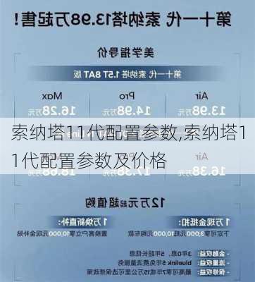 索纳塔11代配置参数,索纳塔11代配置参数及价格