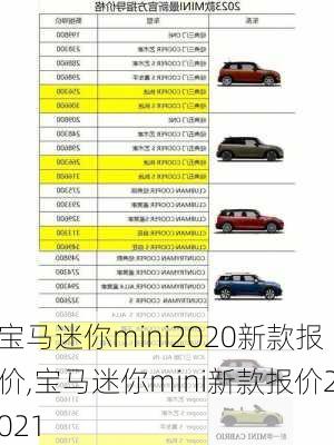 宝马迷你mini2020新款报价,宝马迷你mini新款报价2021