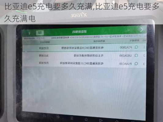 比亚迪e5充电要多久充满,比亚迪e5充电要多久充满电