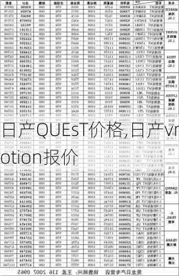 日产QUEsT价格,日产vmotion报价