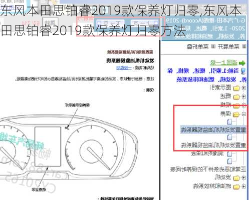 东风本田思铂睿2019款保养灯归零,东风本田思铂睿2019款保养灯归零方法