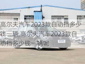 高尔夫汽车2023款自动挡多少钱一辆,高尔夫汽车2023款自动挡多少钱一辆呢