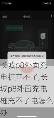 长城p8外面充电桩充不了,长城p8外面充电桩充不了电怎么办