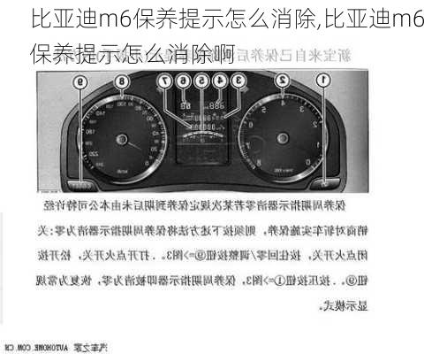 比亚迪m6保养提示怎么消除,比亚迪m6保养提示怎么消除啊