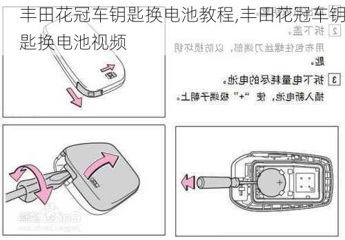 丰田花冠车钥匙换电池教程,丰田花冠车钥匙换电池视频