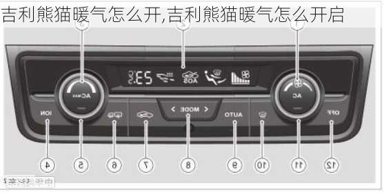 吉利熊猫暖气怎么开,吉利熊猫暖气怎么开启