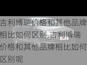 吉利博瑞价格和其他品牌相比如何区别,吉利博瑞价格和其他品牌相比如何区别呢