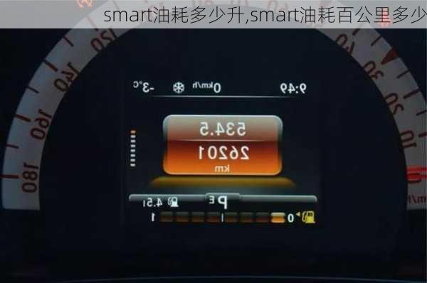 smart油耗多少升,smart油耗百公里多少