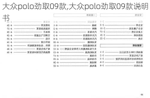 大众polo劲取09款,大众polo劲取09款说明书