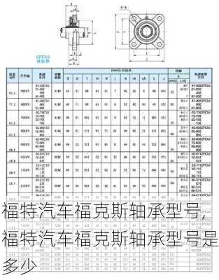 福特汽车福克斯轴承型号,福特汽车福克斯轴承型号是多少