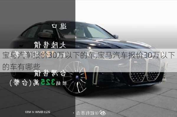 宝马汽车报价30万以下的车,宝马汽车报价30万以下的车有哪些