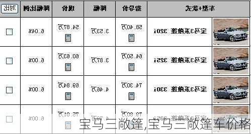 宝马三敞篷,宝马三敞篷车价格