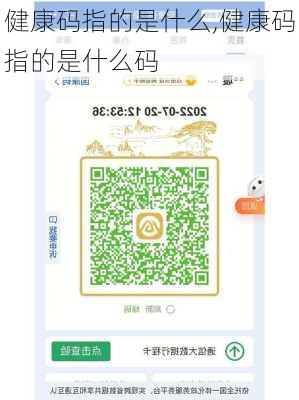 健康码指的是什么,健康码指的是什么码