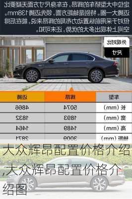 大众辉昂配置价格介绍,大众辉昂配置价格介绍图