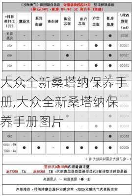 大众全新桑塔纳保养手册,大众全新桑塔纳保养手册图片