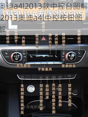 奥迪a4l2013款中控台图解,2013奥迪a4l中控按钮图解