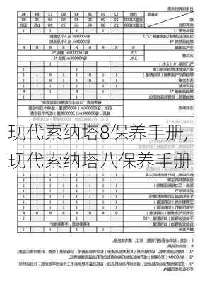 现代索纳塔8保养手册,现代索纳塔八保养手册