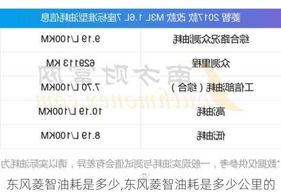 东风菱智油耗是多少,东风菱智油耗是多少公里的